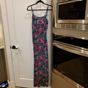 Floral Double Slit Maxi Dress - New!
